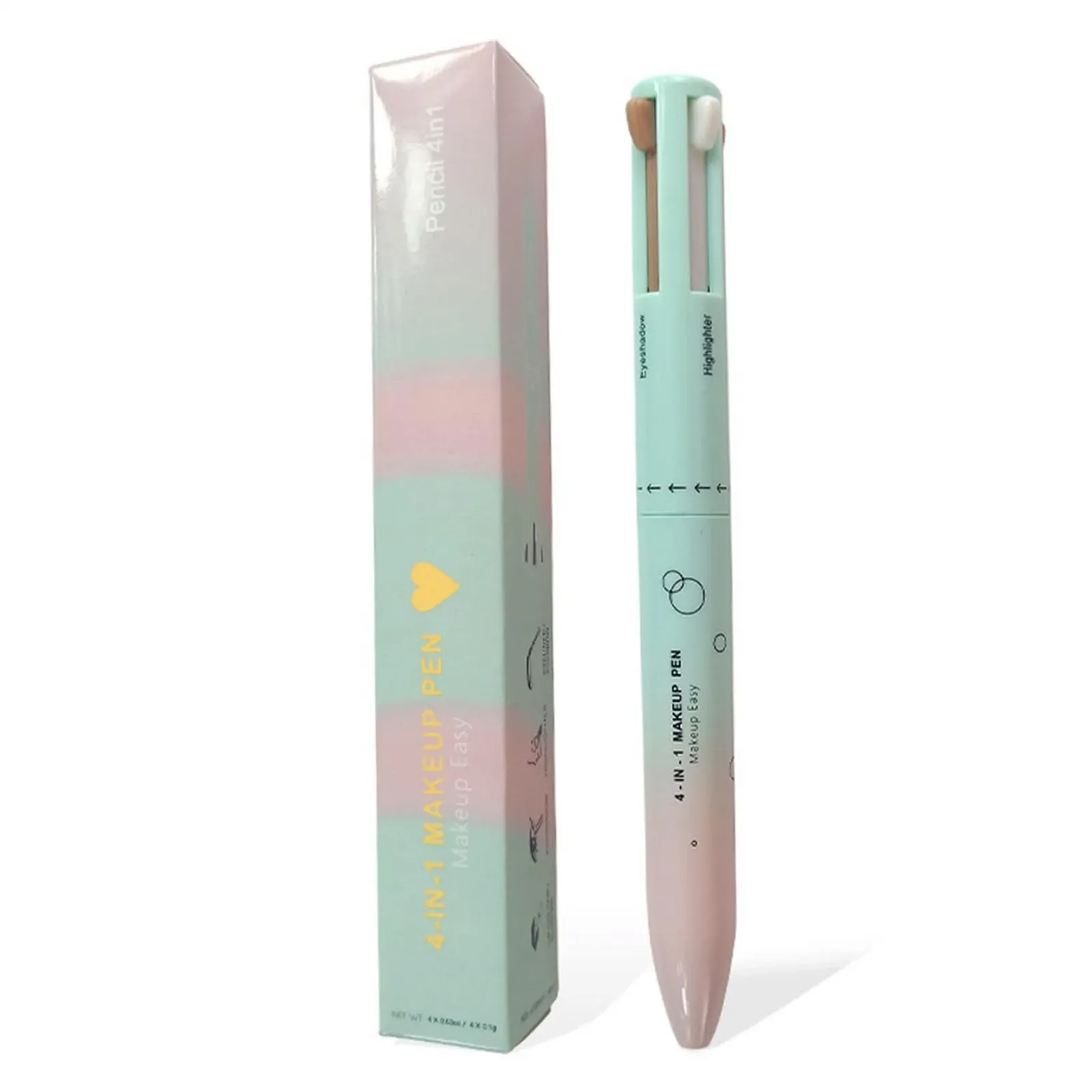 Олівець 4 в 1 Easy Switch Eyeliner Eyebrow Lip Liner Highlighter, фото №1