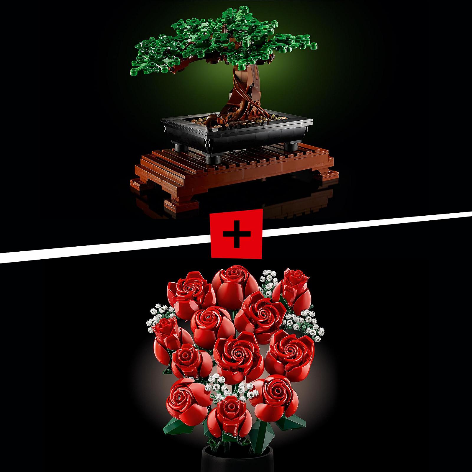 Блоки LEGO 10281 & 10328 Ботанічна Колекція Бонсайне Дерево & Букет Троянд, фото №5