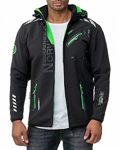 Куртка Geographical Norway Softshell Функциональная С капюшоном Ветрозащитная - Фото 1