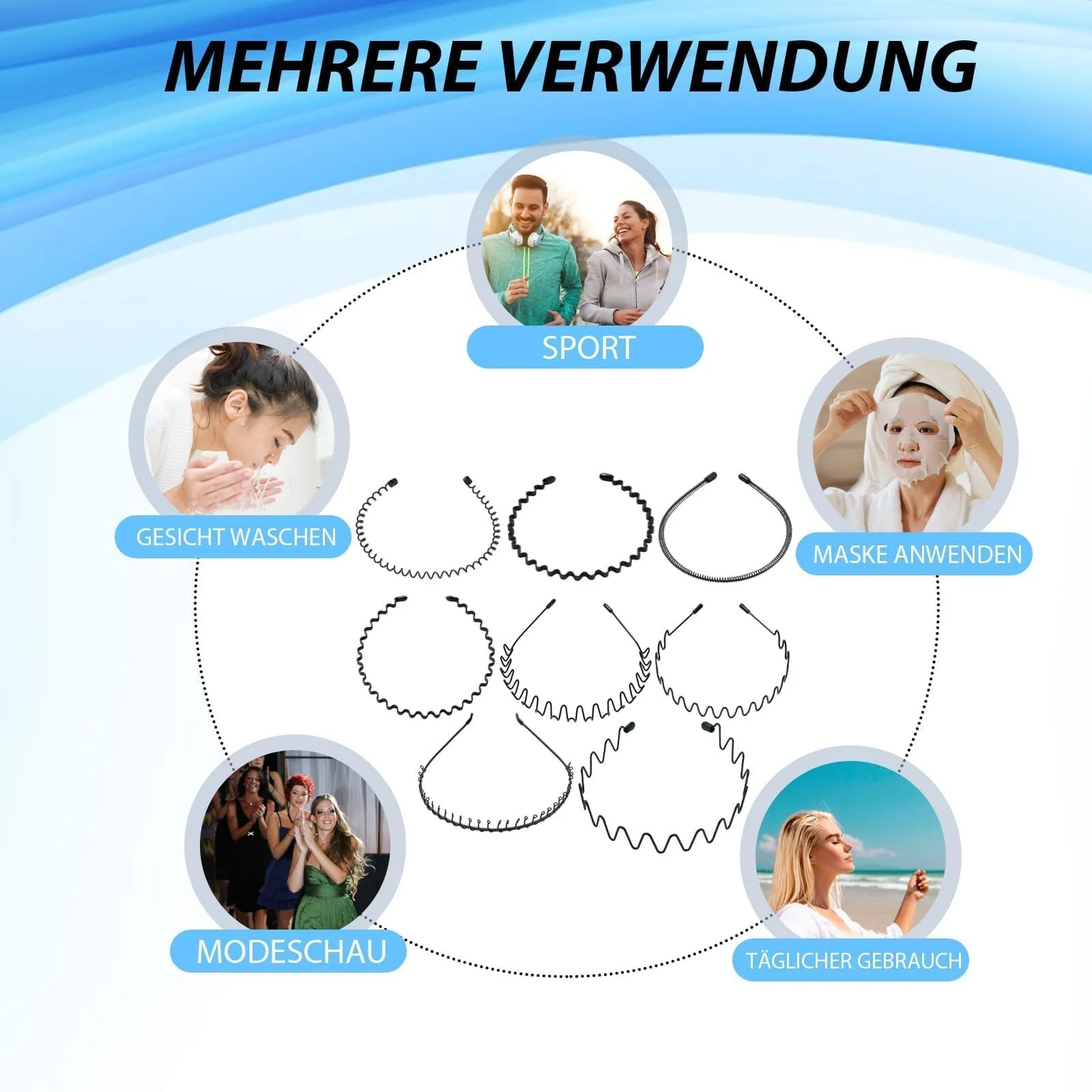 Обруч на голову Unisex Метал з зубцями, фото №5 Обруч на голову Unisex Метал з зубцями, фото №5