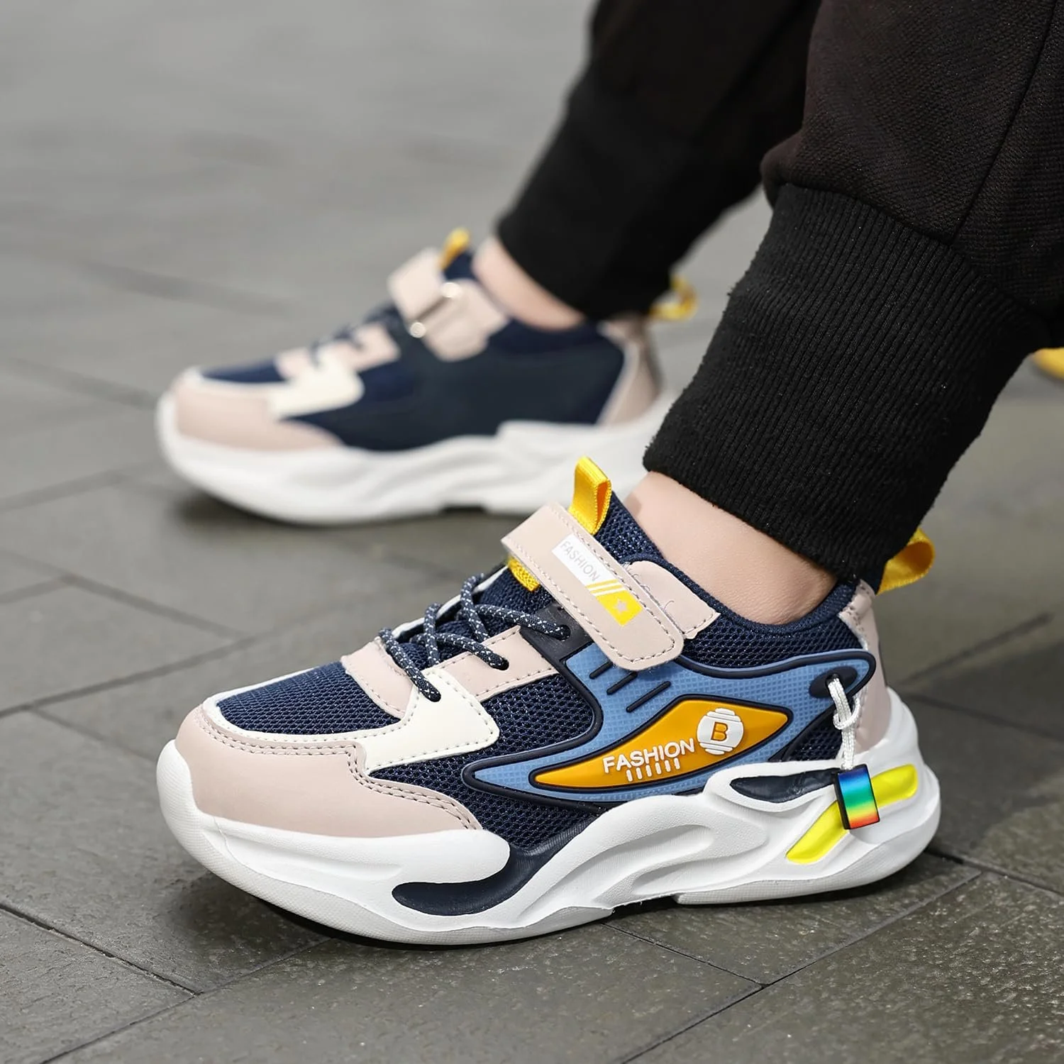 Дитячі Кросівки Кросівки для Дівчаток Дихаючі Легкі На Липучках, фото №5