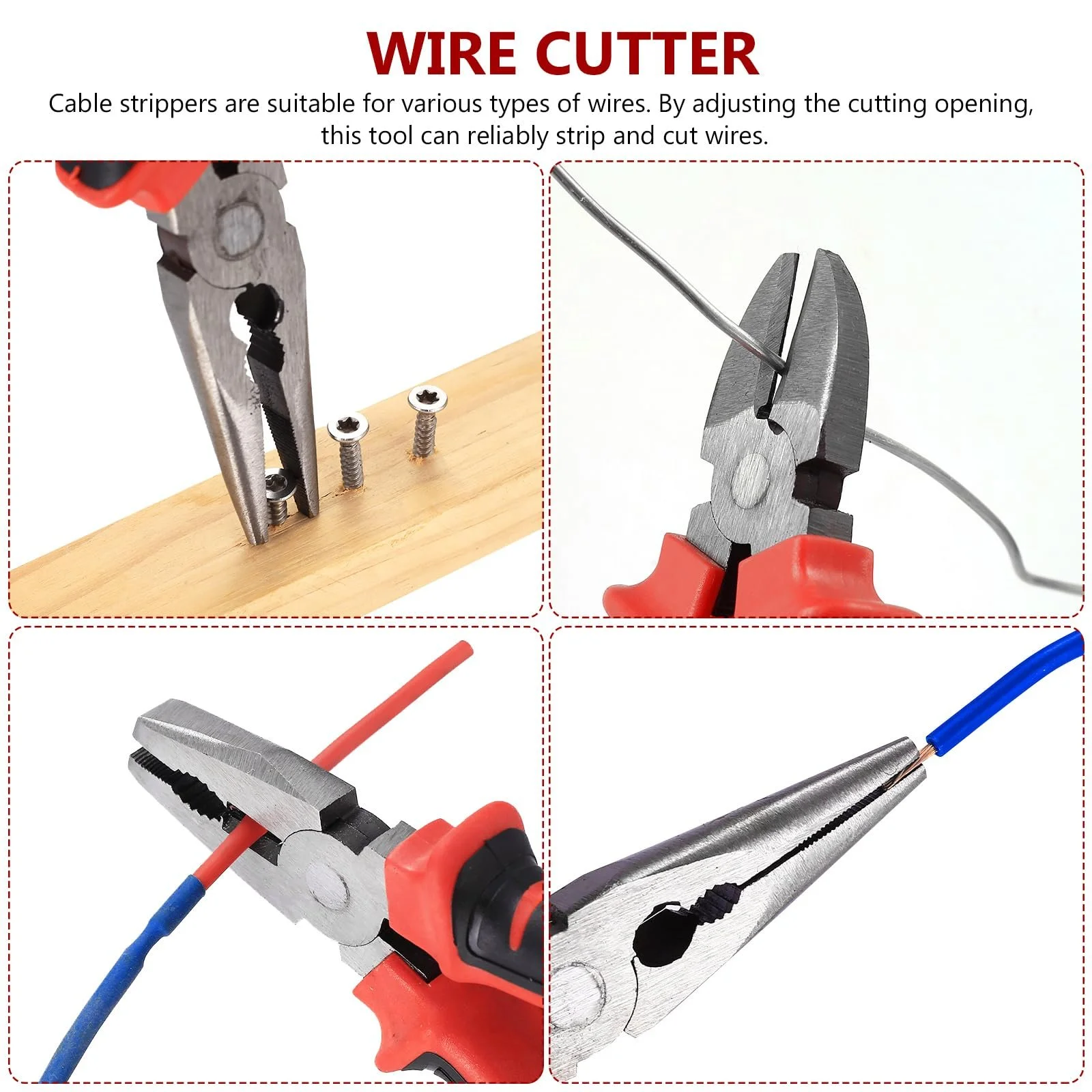 Набор плоскогубцев Aoyfuwell 3 шт., Набор инструментов плоскогубцев, Набор ручных инструментов с ручкой, Длинногубцы и боковые кусачки, Комбинированные кусачки для проволоки, Электрические плоскогубцы для DIY ремонта, фото №7 Набор плоскогубцев Aoyfuwell 3 шт., Набор инструментов плоскогубцев, Набор ручных инструментов с ручкой, Длинногубцы и боковые кусачки, Комбинированные кусачки для проволоки, Электрические плоскогубцы для DIY ремонта, фото №7