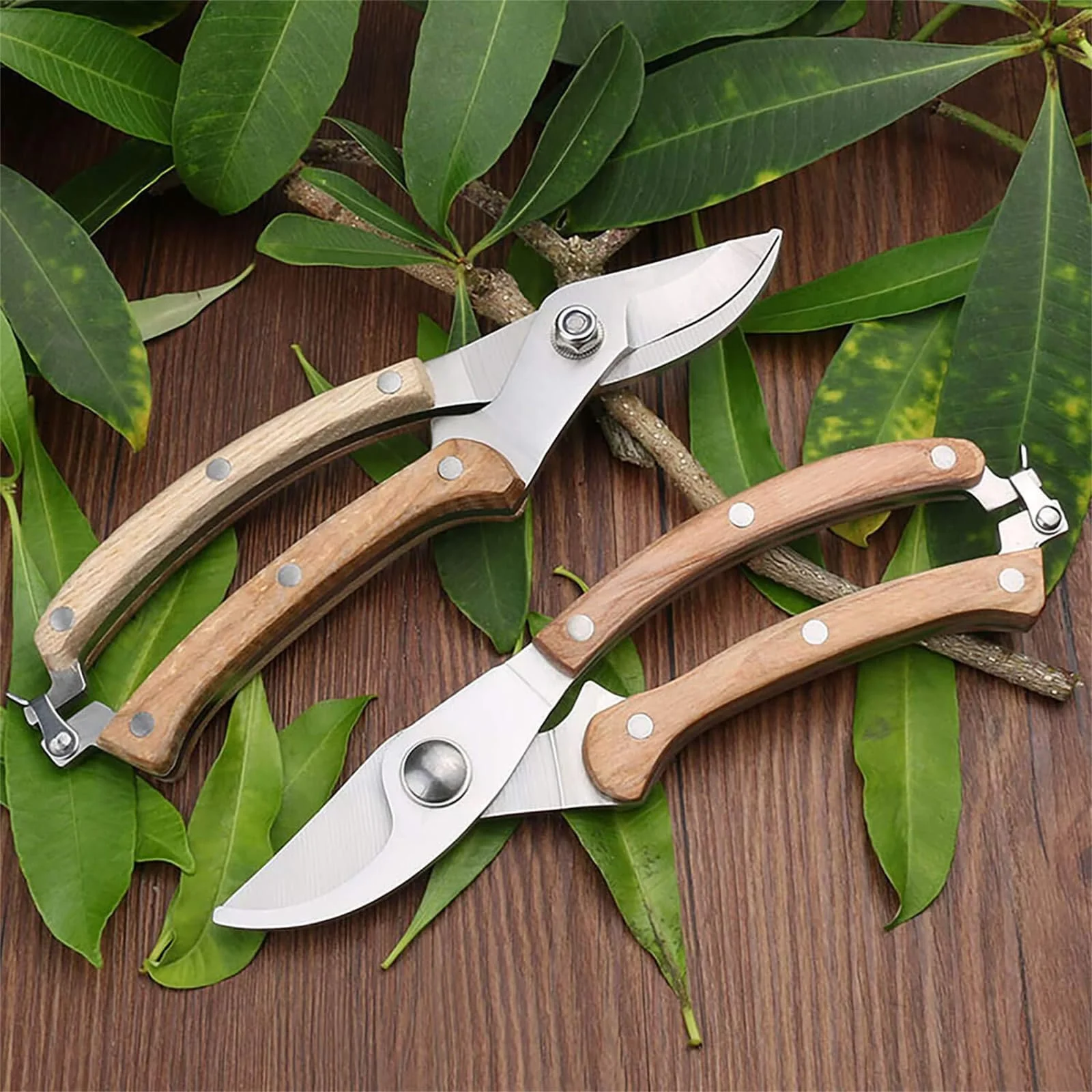 Секатор ZoRoll Bypass Ergonomic Steel 188.2 г (M) Колір дерева, фото №6