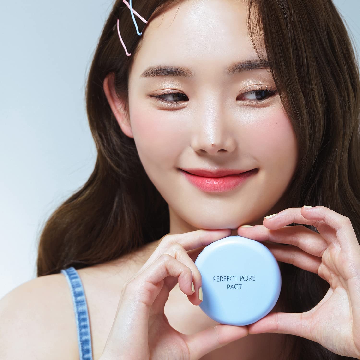 Пудра Thesaem Saemmul Perfect Pore Pact для минимизации пор, матирующая, для фиксации макияжа, 12 г, фото №6