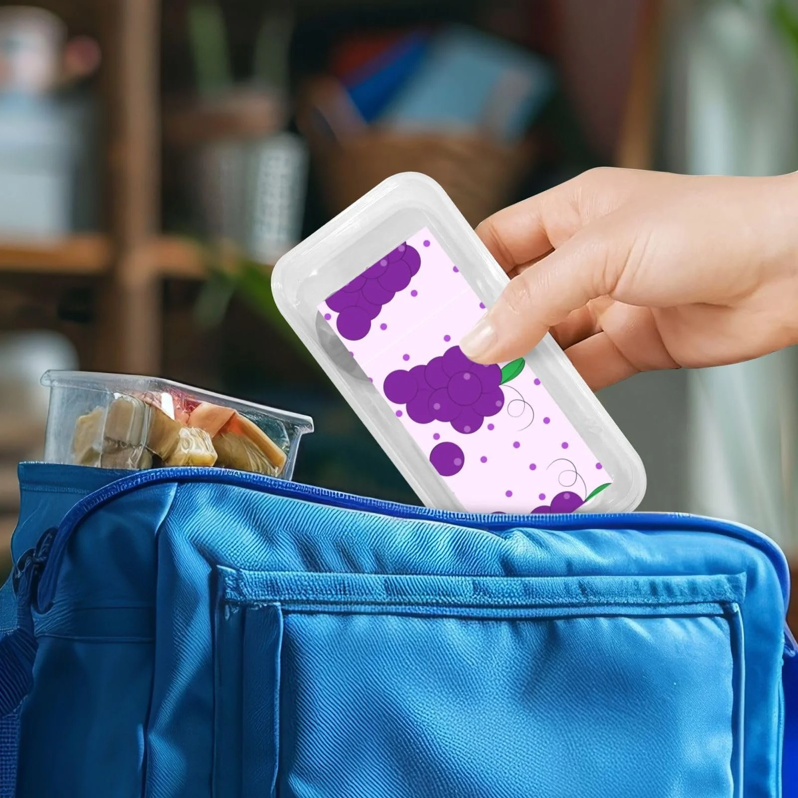 Набір дитячих столових приборів з мультяшним принтом винограду, три предмети, багаторазовий, фото №7 Набір дитячих столових приборів з мультяшним принтом винограду, три предмети, багаторазовий, фото №7