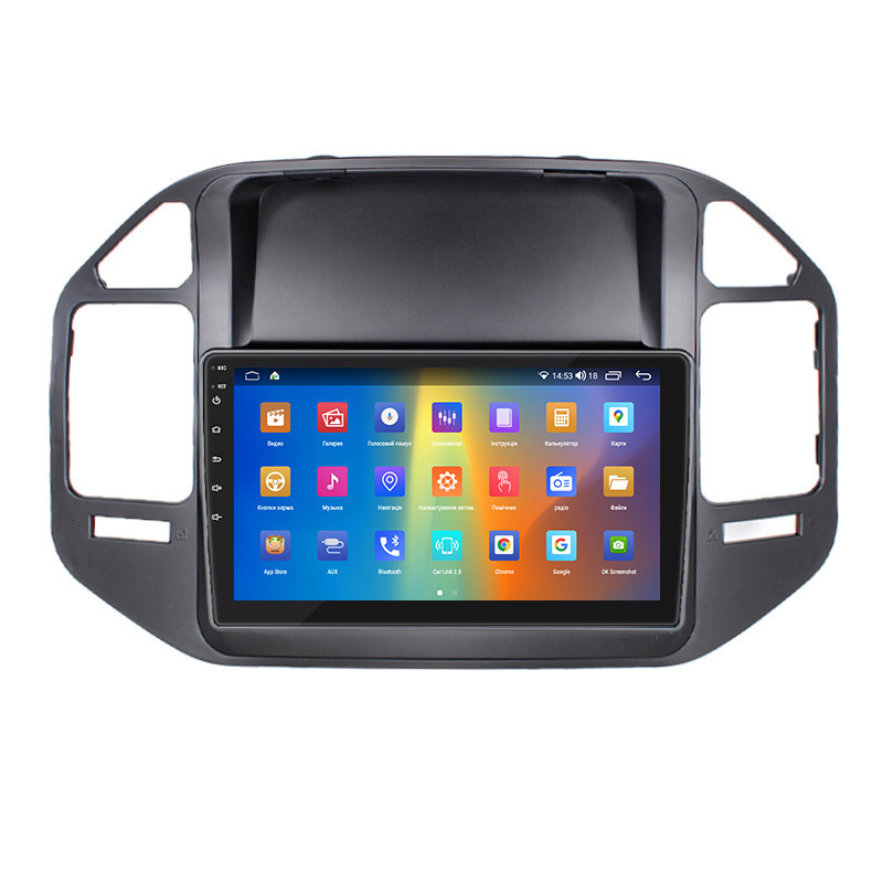 Станна магнітола Lesko 9 для Mitsubishi Pajero III 1999-2002 2/32Gb CarPlay 4G Wi-Fi GPS Prime (9567-47879), фото №2