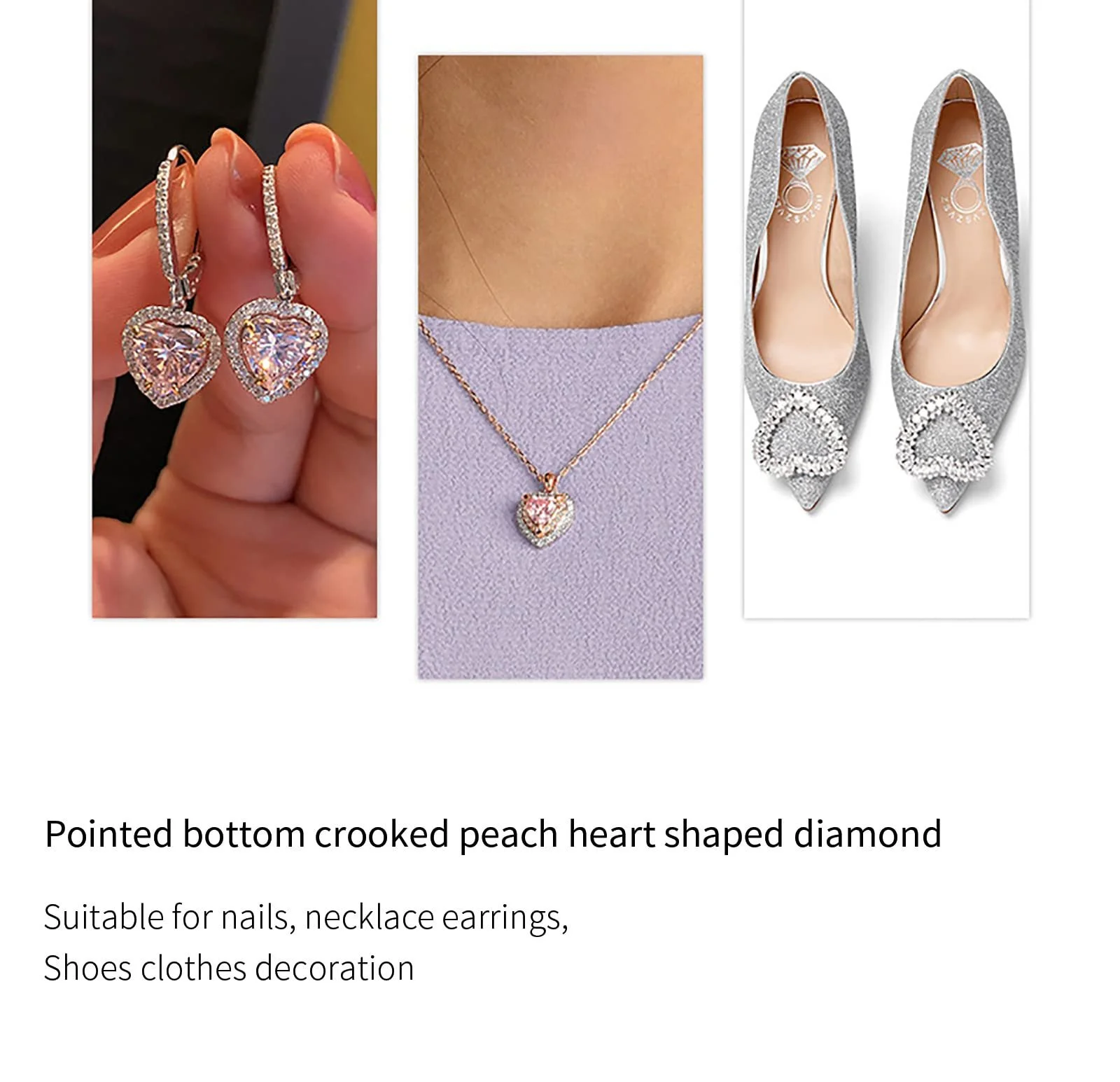 Стразы для ногтей Форма Острое сердце 3D Кристалл Стекло 50шт, фото №7 Стразы для ногтей Форма Острое сердце 3D Кристалл Стекло 50шт, фото №7