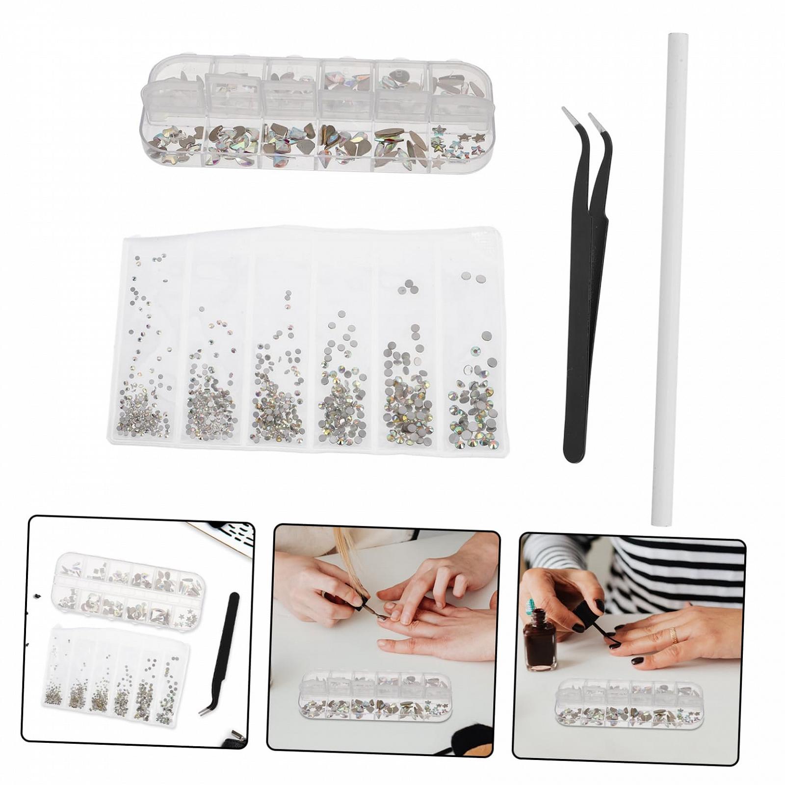 Набір страз для нігтів Lurrose 3D Flatback Кришталеві камені, фото №8