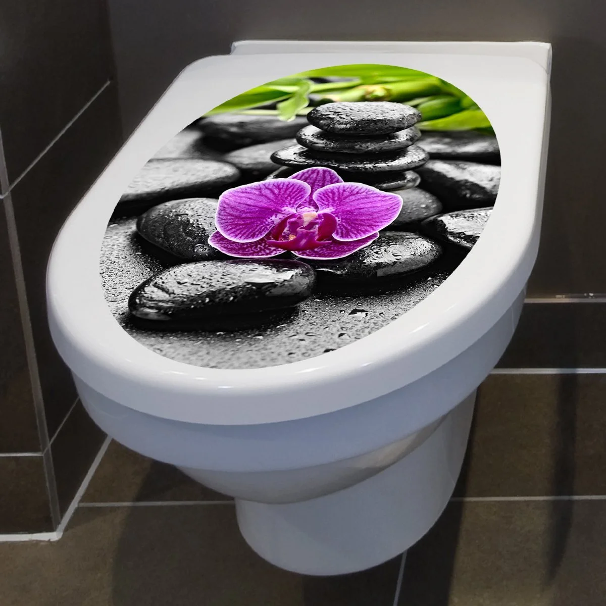 Наклейка для унитаза Wellness Stones 30 x 40 см, фото №3