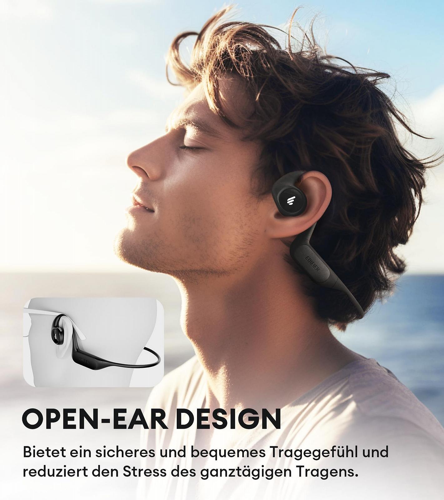 Наушники Edifier Comfo Run Open-Ear Wireless Air Conduction Sports Bluetooth 5.3 Встроенный микрофон 17 часов воспроизведения Быстрая зарядка IP55, фото №2