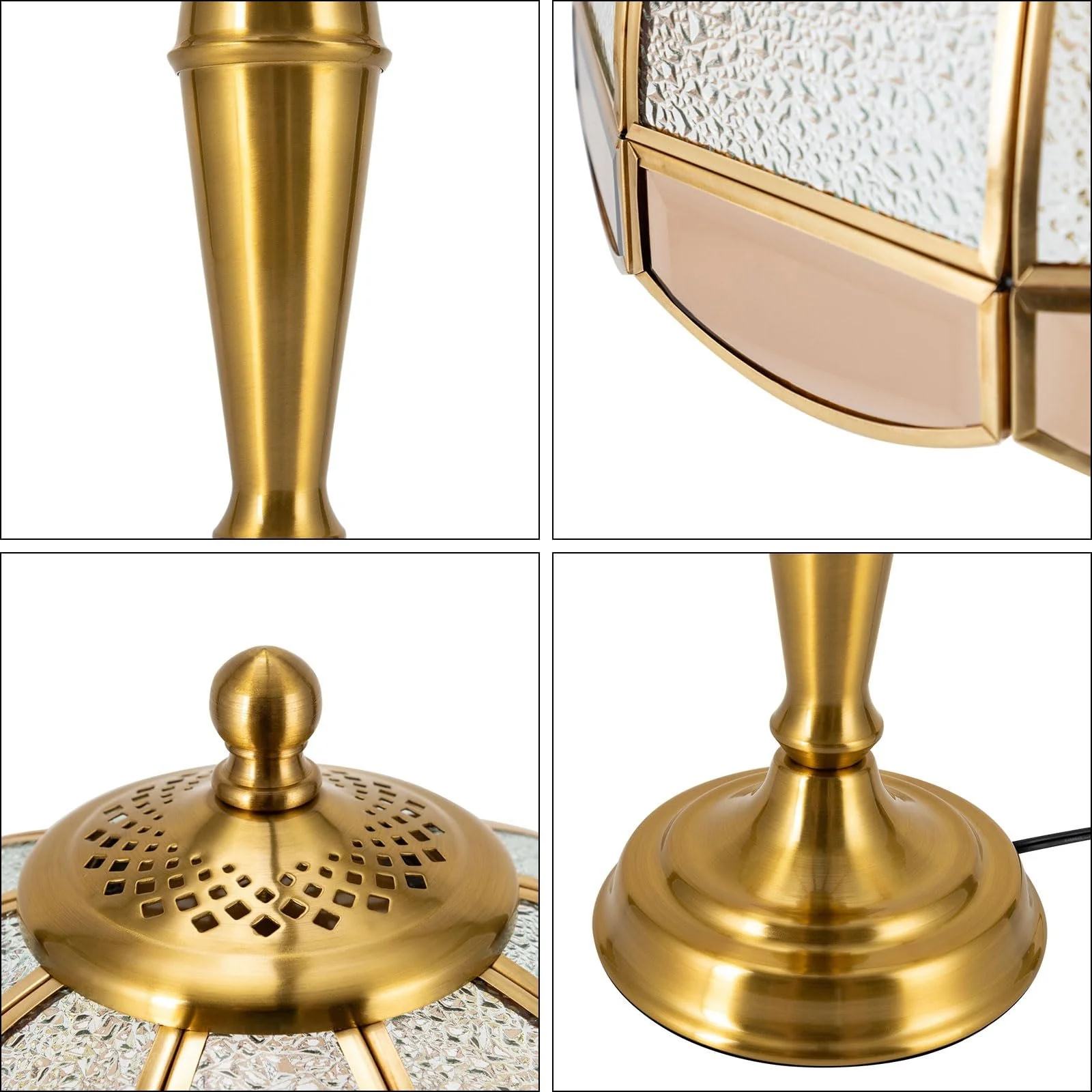 Настільна лампа Vintage Touch E27 Золотий 40 Вт 5-8 м², фото №5