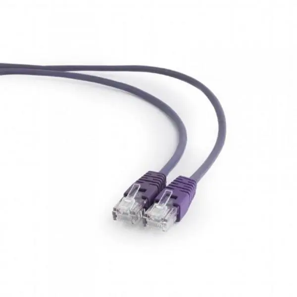 Патч-корд UTP Cablexpert (PP12-2M/V) литой 50u amp quot штекер с защелкой 2 м фиолетовый, фото №1