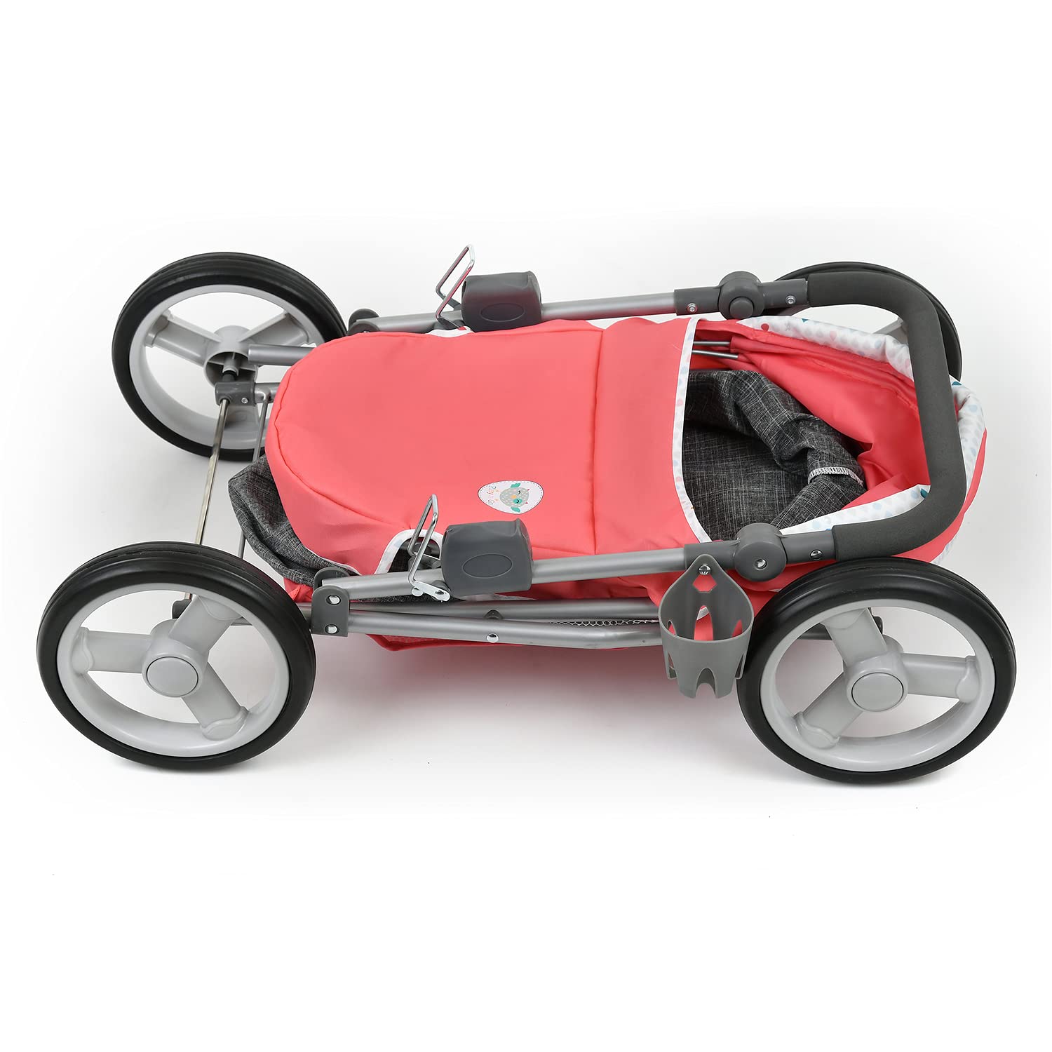 Набор Hauck Angie 20-элементный для кукол Кровать Сумка-переноска Аксессуары Серый Розовый, фото №8