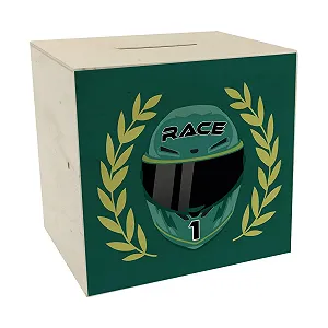 Скарбничка Motorsport Helmet 9,8 х 10,1 х 8 см дерев'яна Racing - Фото 1