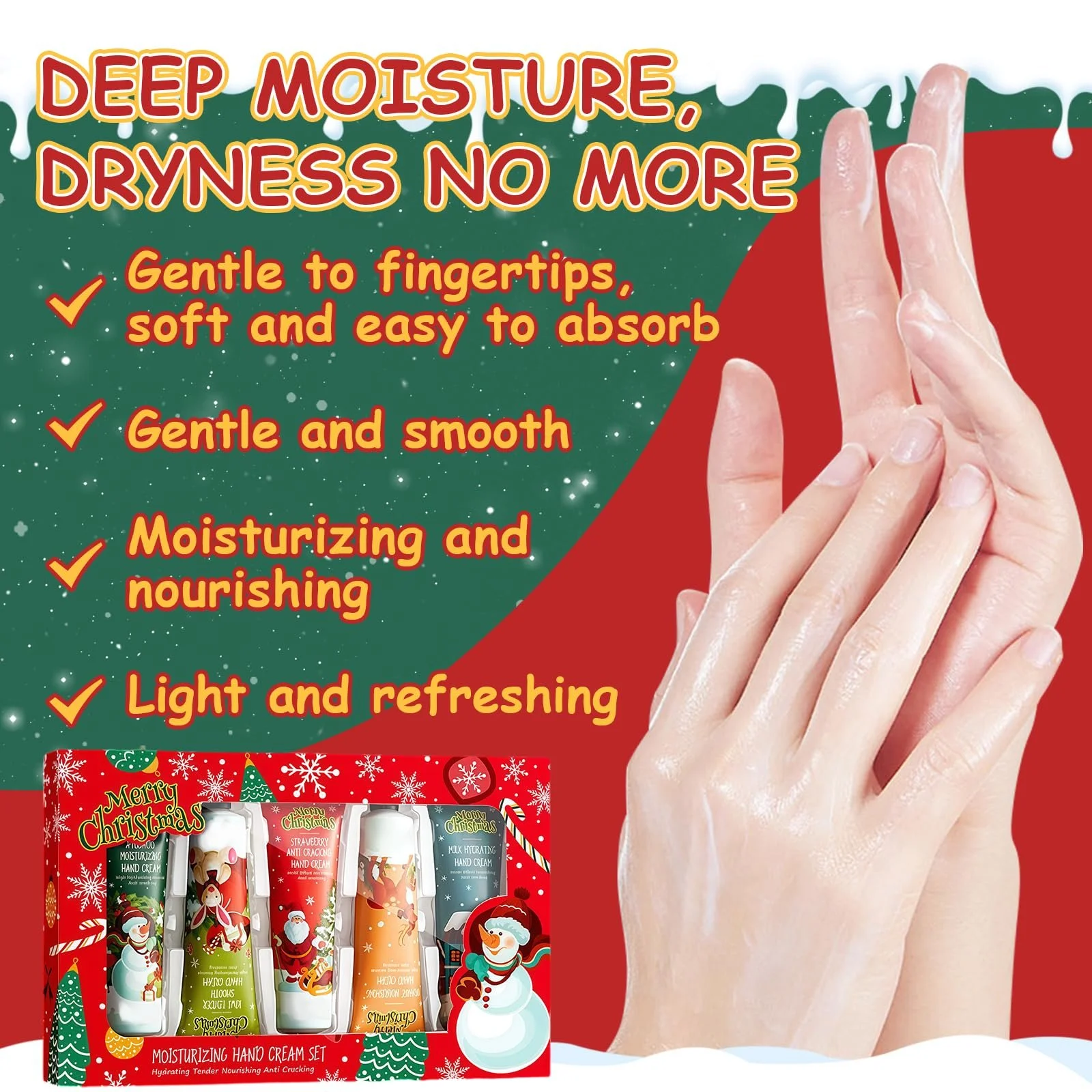 Крем для рук Набір, 5 x 30 г Авокадо, Ківі, Полуниця, Апельсин та Молоко, фото №6