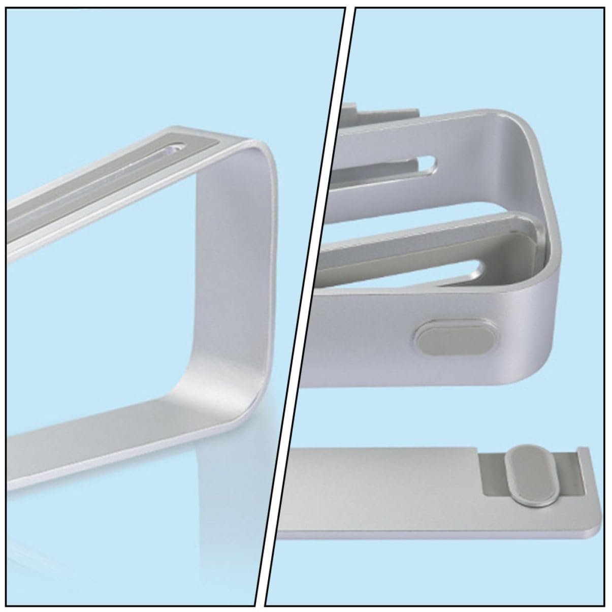 Підставка для ноутбука Yardenfun 1 шт, алюмінієвий сплав, знімна, вентильована, фото №9 Підставка для ноутбука Yardenfun 1 шт, алюмінієвий сплав, знімна, вентильована, фото №9