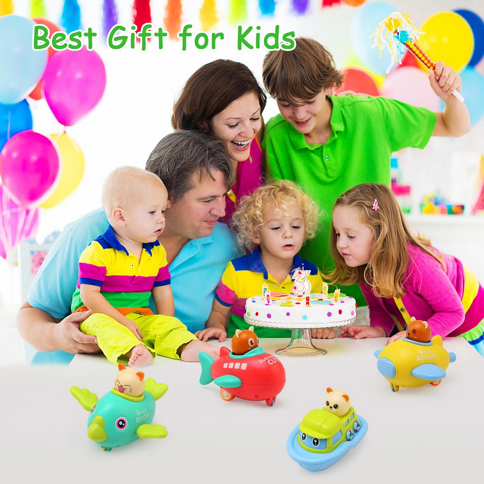 Іграшка LEADSTAR Friction Cars для 1 року 4 автомобілів з музикою, фото №6 Іграшка LEADSTAR Friction Cars для 1 року 4 автомобілів з музикою, фото №6