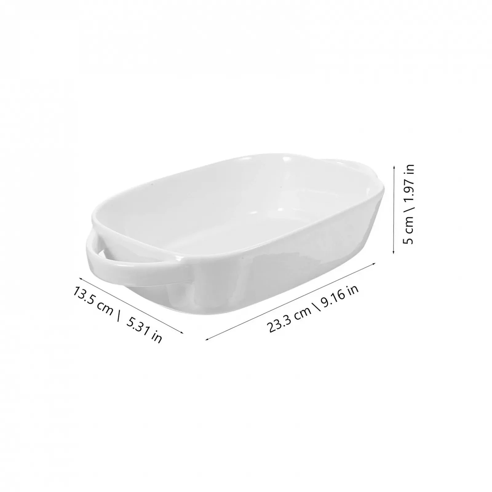 Форма для випікання Ciieeo Керамічна з подвійними ручками термостійка для мікрохвильової печі та духовки, фото №7
