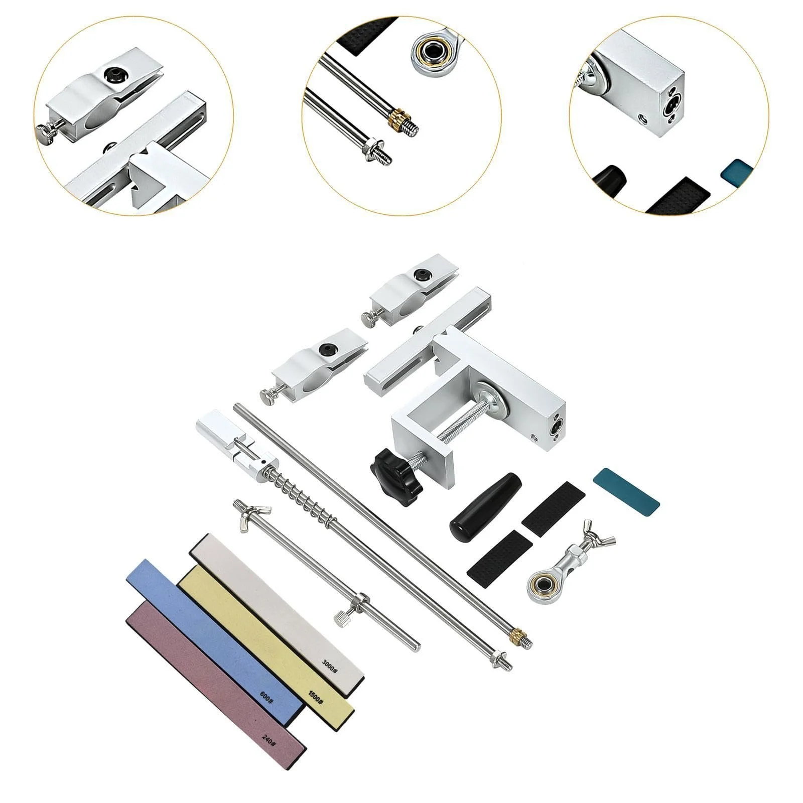 Точилка для ножей Set A Складная с точильными камнями Металл, фото №6