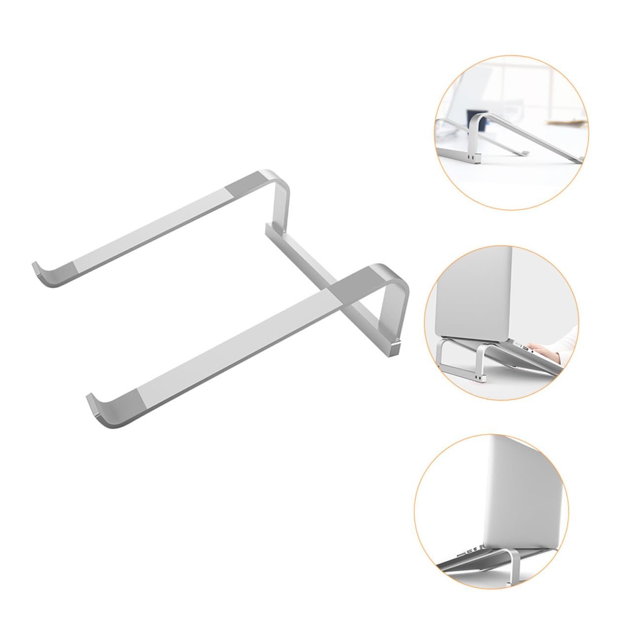 Портативная Подставка для Ноутбука Серебристая, фото №2