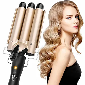 Плойка для волосся Wave Iron 3 Barrels 25 мм з регулюванням температури 180°C/210°C - Фото 1