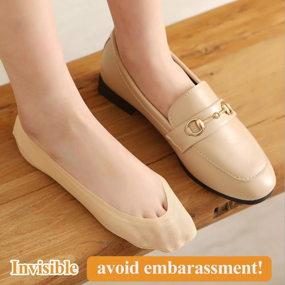 Носки-невидимки EQLEF для кроссовок, низкие носки, нескользящие носки-лодочки, невидимые ультра-носки для высоких каблуков, лодок, лоферов, фото №2