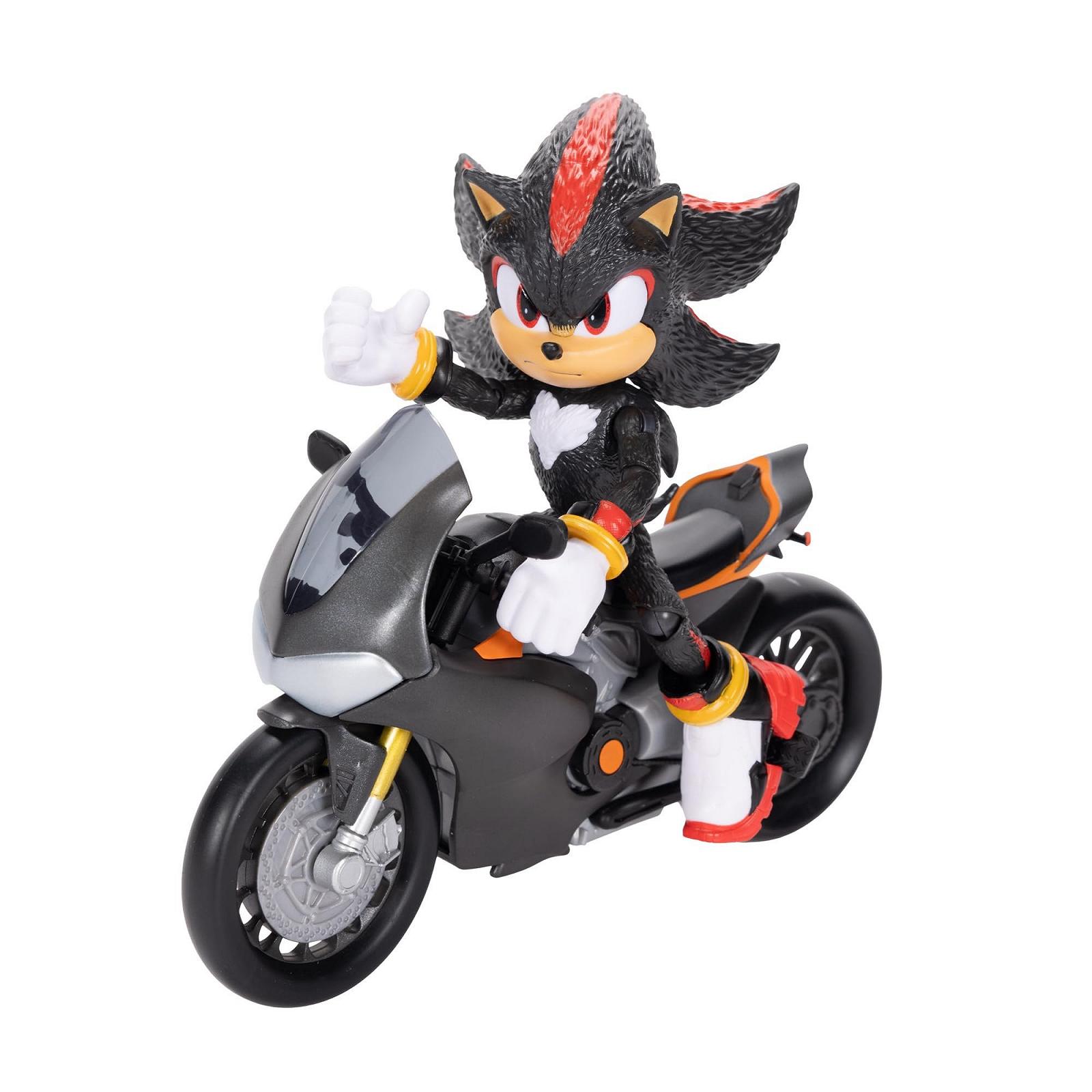 Фигурка подвижная Shadow из фильма Соник 3, 15.2 см, черная + мотоцикл Shadow Jakks Pacific, фото №3