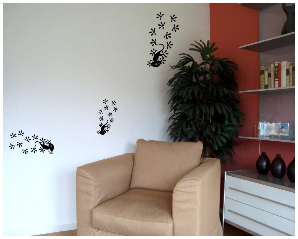 Наклейка на стену Gecko Set Юмористическая Гекконы, фото №3