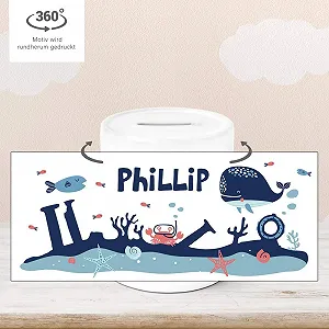 Скарбничка Underwater World дитяча керамічна тварини synthetic.ua - Фото 1