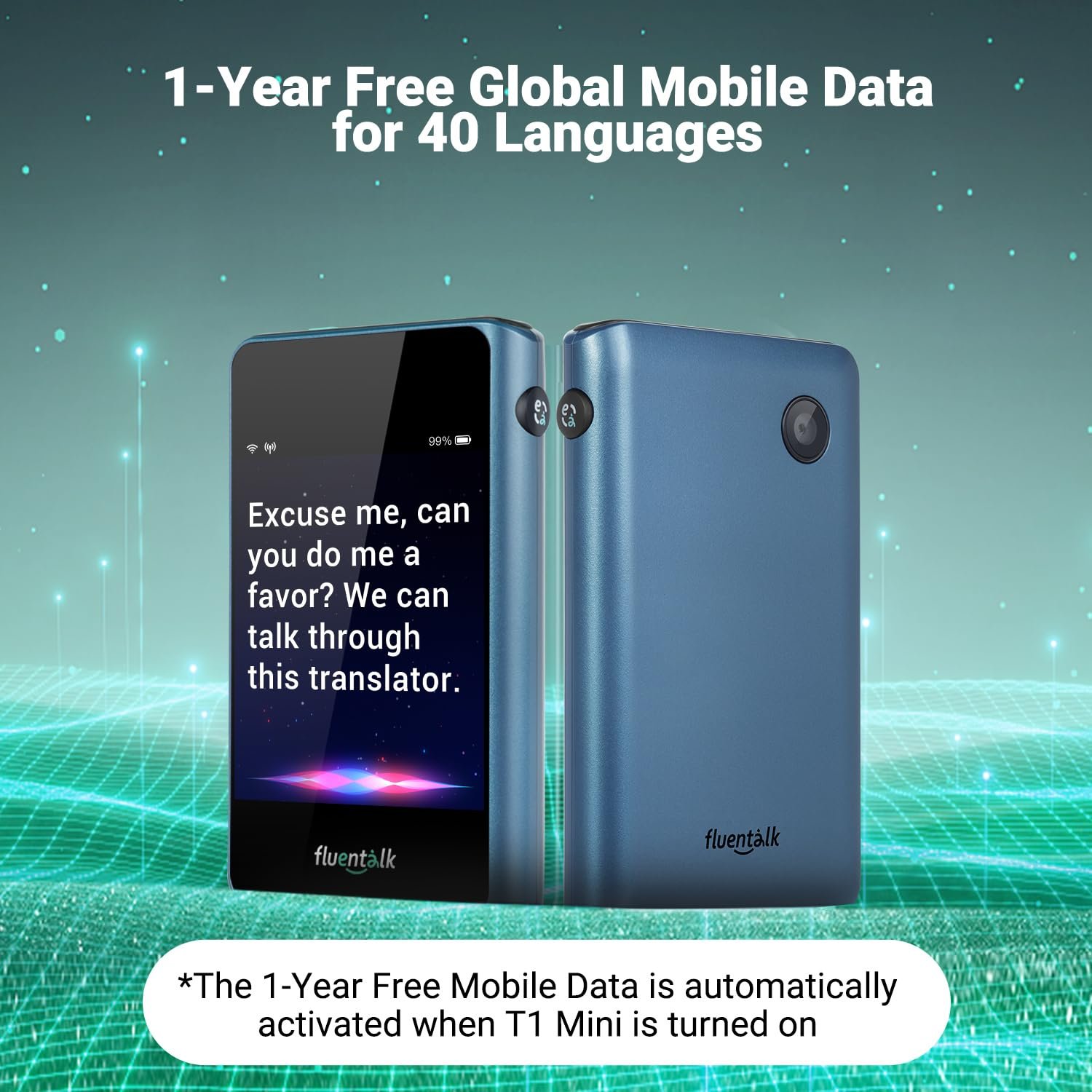 Перекладач голосовий Timekettle Fluentalk T1 Mini, Фотоперекладач, фото №2