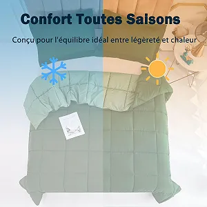 Покривало HIG 240 x 260 см + 2 наволочки 65 x 65 см, зелена synthetic.ua - Фото 1