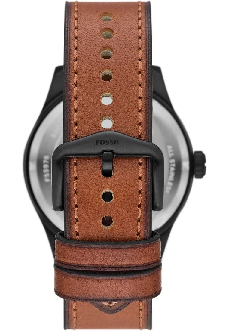 Часы Fossil Defender мужские, солнечные трехстрелочные с датой с браслетом из нержавеющей стали или кожаным ремешком, фото №3 Часы Fossil Defender мужские, солнечные трехстрелочные с датой с браслетом из нержавеющей стали или кожаным ремешком, фото №3