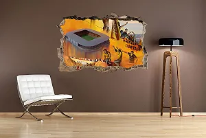 Наклейка на стену 3D Ultras Dresden и стадион 62 x 42 см synthetic.ua - Фото 1