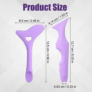 Шаблони для підведення очей Силіконові фіолетові synthetic.ua - Фото 1