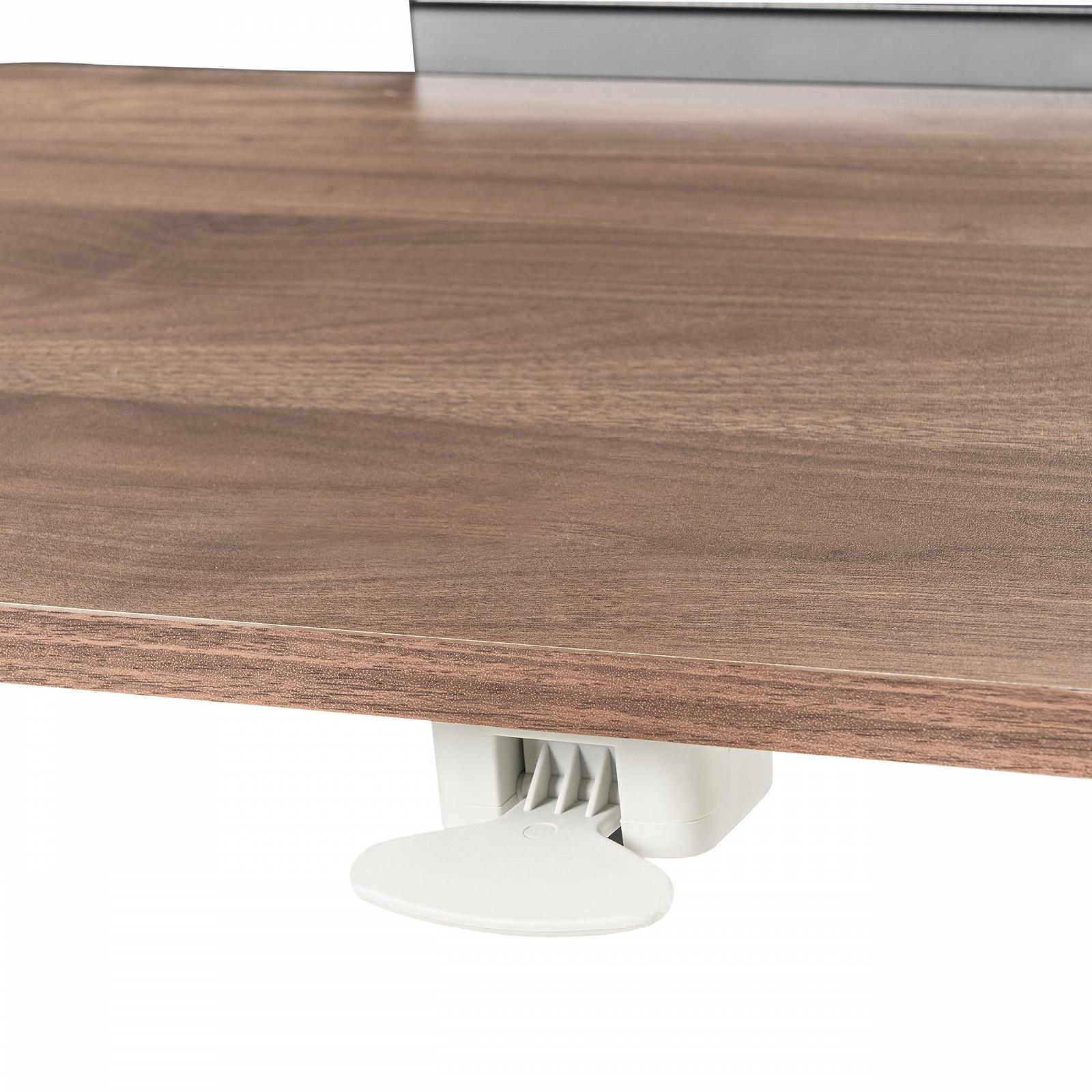 Столик для ноутбука Beliani Schola Регулируемый по высоте 70 x 40 см Эффект дерева Коричневый / Черный, фото №7