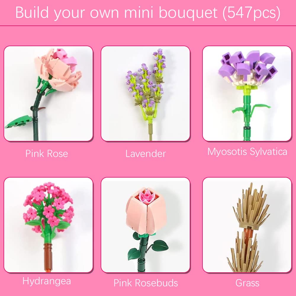 Конструктор Lotvic Bouquet Набір "Букет для дорослих" 547 шт., фото №2 Конструктор Lotvic Bouquet Набір "Букет для дорослих" 547 шт., фото №2