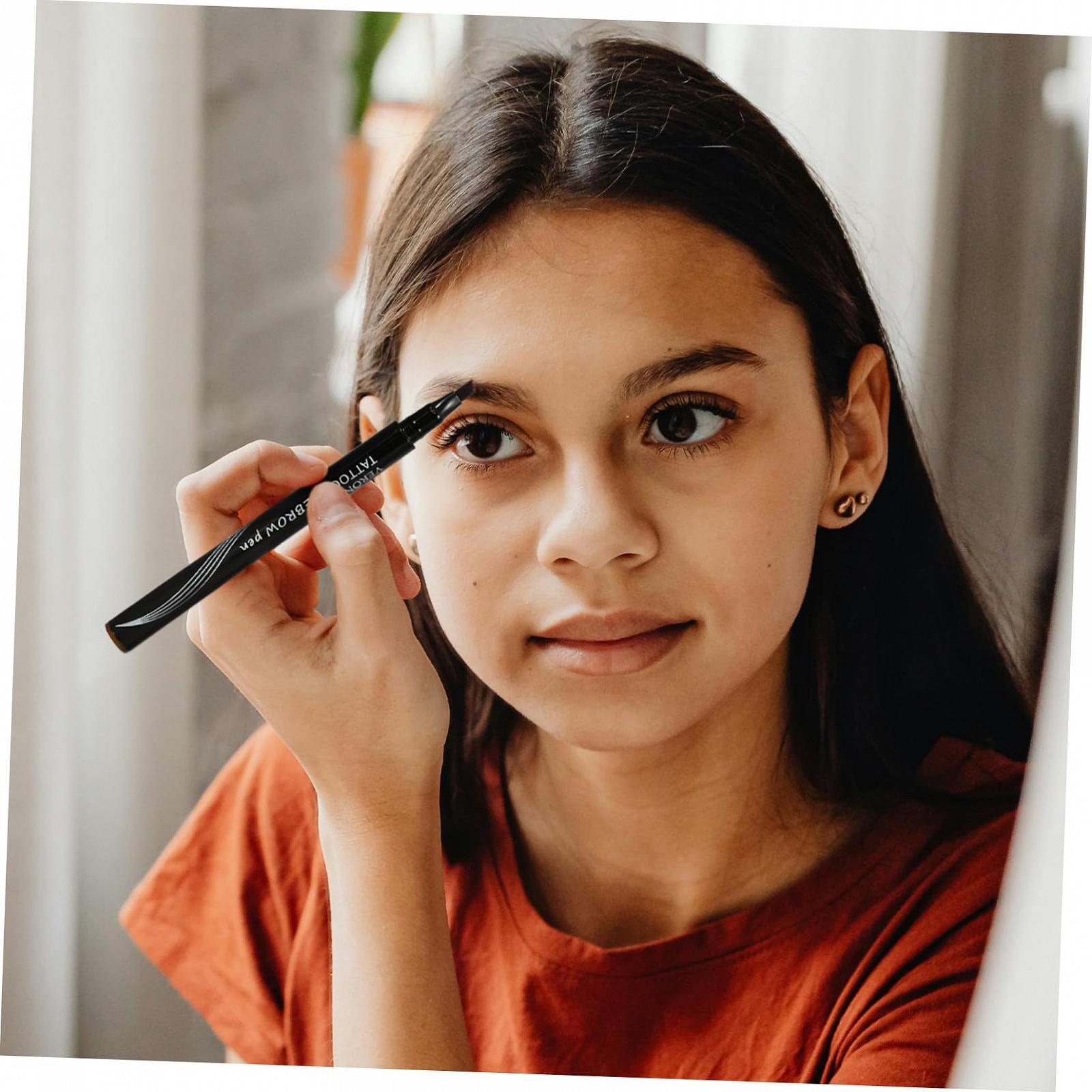 Рідкий олівець для брів minkissy Чотиризубий Потовидкий, фото №2 Рідкий олівець для брів minkissy Чотиризубий Потовидкий, фото №2