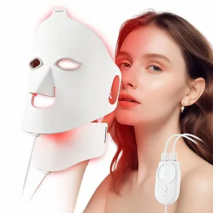 Силиконовая маска для лица 7 цветов LED Белая поверхность - Фото 1