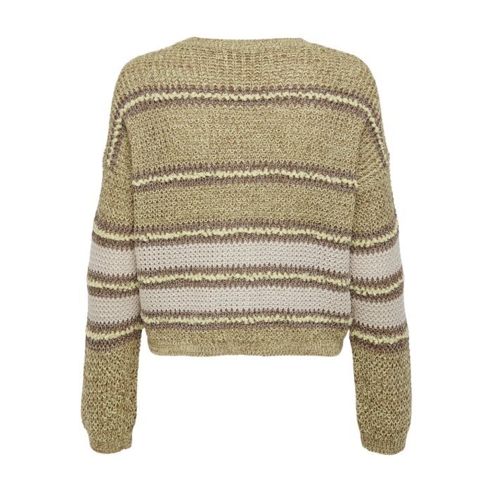 Пуловер ONLINA L/S PULLOVER CC KNT 15229820-Mellow Yellow-Detail:W. PUMICE STONE / TO ONLY S, фото №2