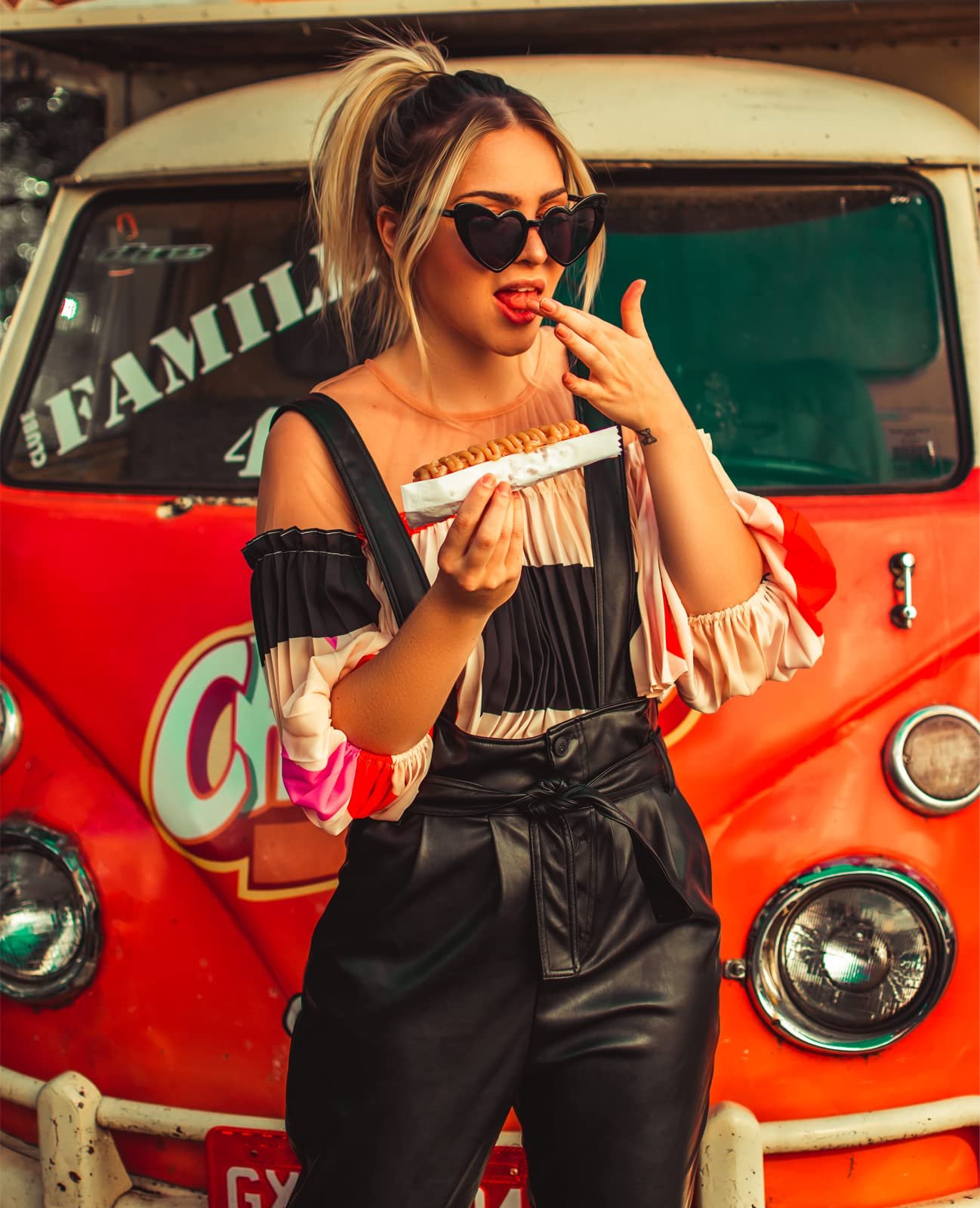 Сонцезахисні Окуляри Серце Long Keeper Ретро Вінтажні Жіночі з захистом UV400 Форма Серце, фото №3