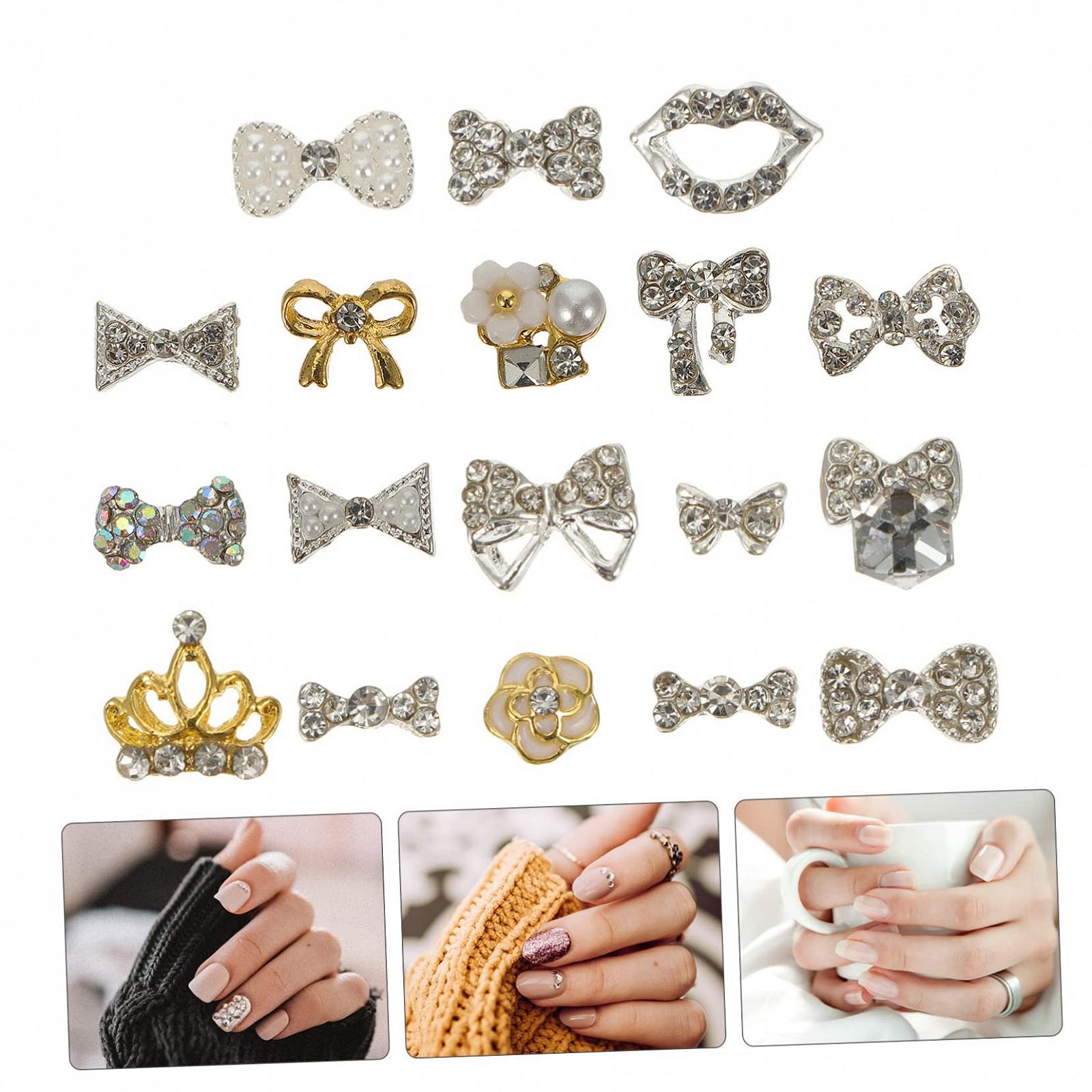 Украшения для ногтей Бабочки FRCOLOR 54шт. Элегантные украшения для маникюра, фото №9