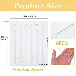 Скляні ложки Набір з 6 штук synthetic.ua - Фото 1