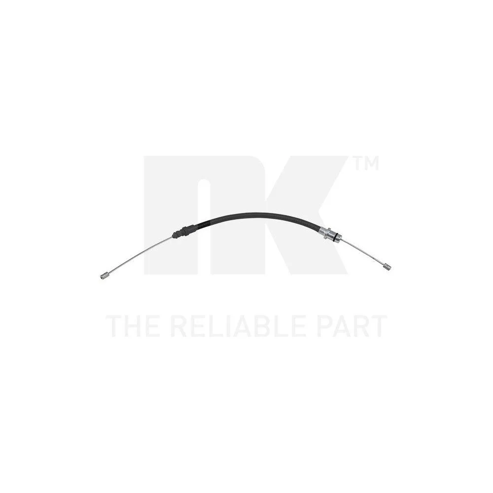 Трос стоянкового гальма NK 909919 для CITROËN FIAT LANCIA PEUGEOT, середній, передній, фото №1 Трос стоянкового гальма NK 909919 для CITROËN FIAT LANCIA PEUGEOT, середній, передній, фото №1