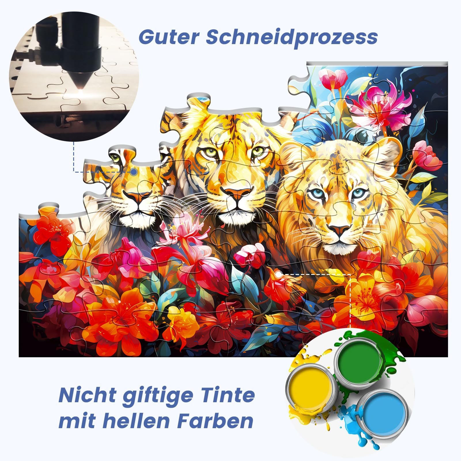 Набор пазлов WSCXSC 6 упаковок по 36 крупных элементов для пожилых людей при деменции и Альцгеймере, фото №5