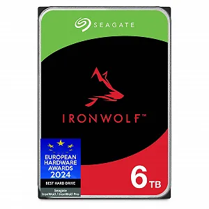 Внутренний жесткий диск Seagate IronWolf ST6000VNZ06 6 TB 3.5" 5400 rpm 256 MB Cache SATA 6 GB/s Silver - Фото 1
