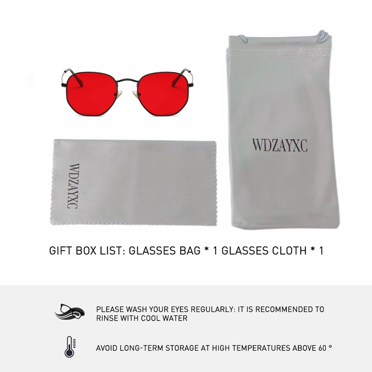 Сонцезахисні окуляри Класичні багатокутні з тисненням, металева оправа для чоловіків та жінок, захист від ультрафіолету, фото №3