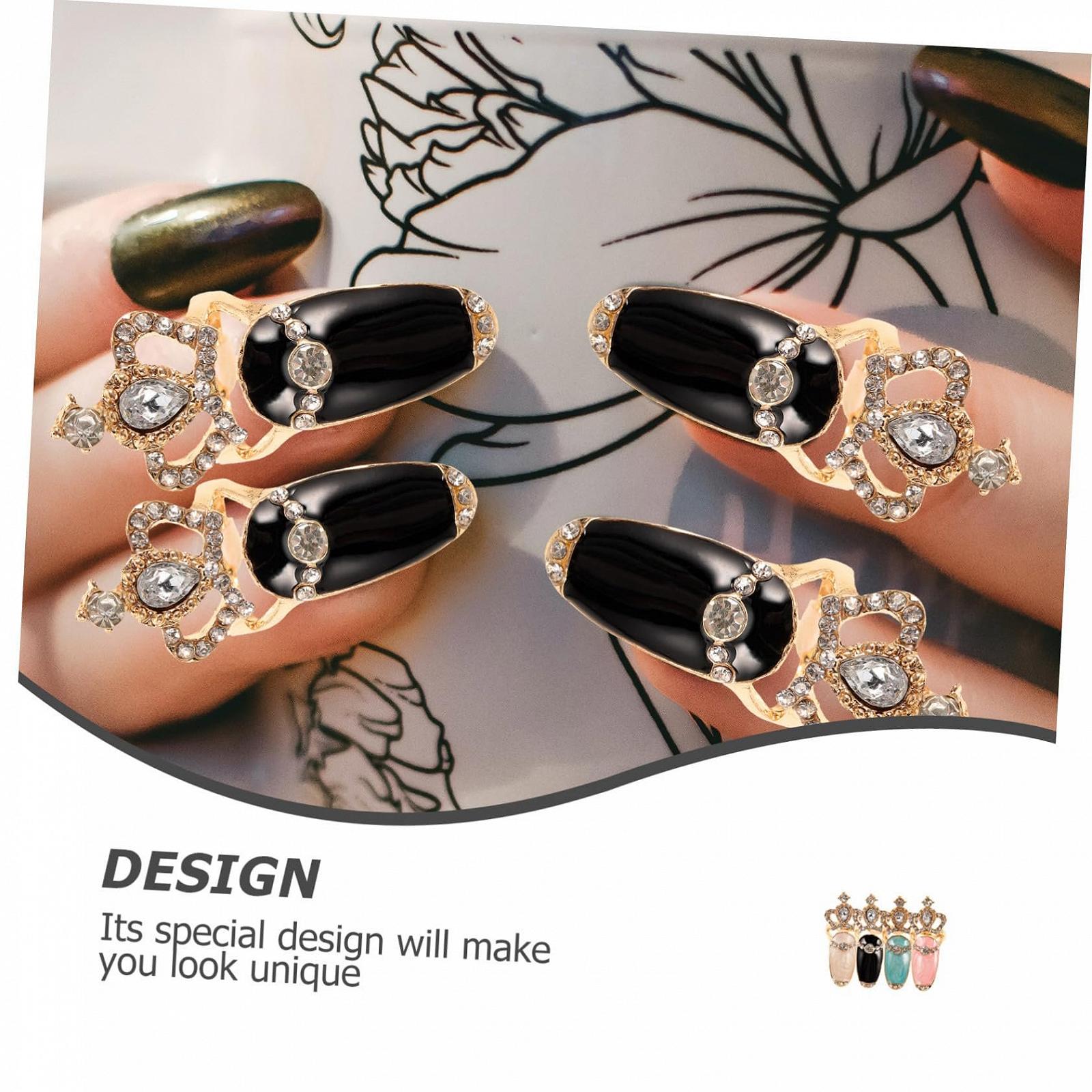 Набір накладних стразів для нігтів Блискучий, фото №3