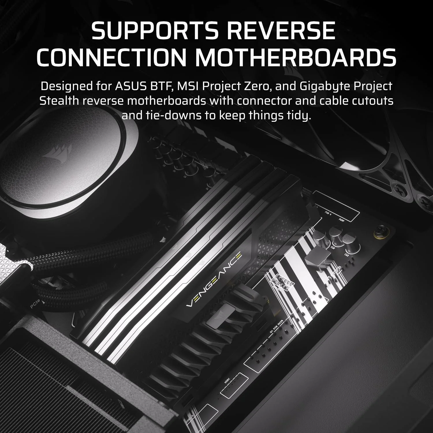 Корпус для ПК CORSAIR 4000D Frame Modular Чорний, фото №5