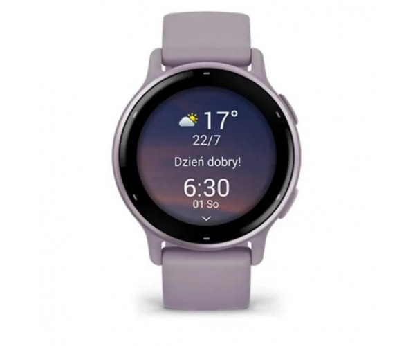Смарт-годинник Garmin vivoactive 5 Metallic Orchid Aluminum Bezel with Case and Silicone (010-02862-13), фото №2