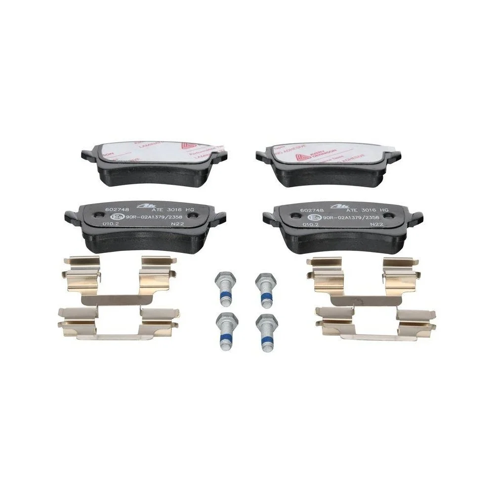 Комплект гальмівних колодок, дискове гальмо ATE 13.0460-2748.2 для VAG задня вісь, фото №1